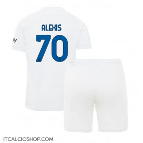 Inter Milan Alexis Sanchez #70 Seconda Maglia Bambino 2023-24 Manica Corta (+ Pantaloni corti)